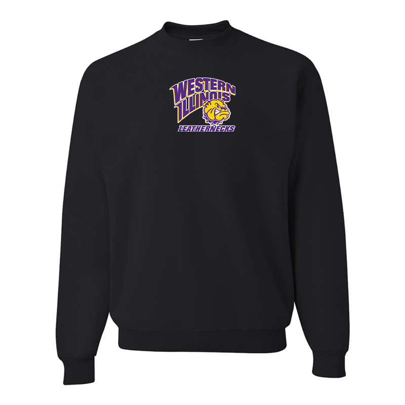 Men's Western Illinois Leathernecks  JERZEES NuBlend Crewneck Sweatshirt